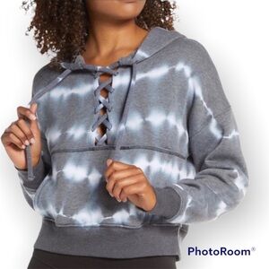 Free People Movement Tie Dye Cropped Hoodie Sweatshirt size medium